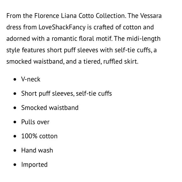 LOVESHACKFANCY Vessara Dress in Passion Pink size large - Picture 12 of 12